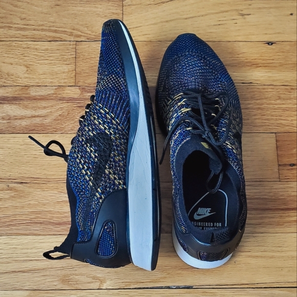 Nike women's running sneakers. Black with multi-colored threading. Size 8 - Picture 5 of 8